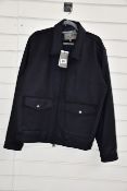 An as new Private White V.C. Deluxe Bomber in navy doeskin (7_XXL - RRP £325).