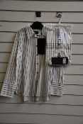 An as new The Kooples Sailing Stripes shirt (Size 2 RRP £135) and an as new The Kooples Sailing