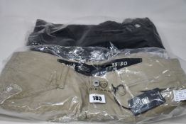 Four pairs of as new G-Star Raw Roxic cargo pants (W35/L30, W36/L30, W36/L34, W38/L32).