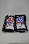 Three pairs of as new Kaliaaer PWRLITE UNITY Negative goal keeper gloves (Size 10).