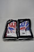 Three pairs of as new Kaliaaer PWRLITE UNITY Negative goal keeper gloves (Size 8).