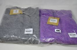 Two as new Resume Amora knit sleeveless sweaters (Both EU 40 - RRP £90 each).