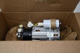 A boxed as new Wellbilt 020003095 motor and pump assembly (115/230V, 50/60Hz).