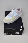 A pair of women's as new Nike Air Force 1 Shadow trainers (UK 5).