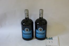 Two bottles of Bunnahabhain An Cladach single malt scotch whisky (1L) (Over 18s only).