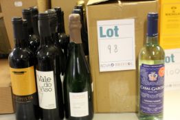 A quantity of assorted wine and related items to include Cherubini Sui Genesis brut nature,