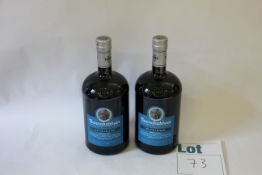 Two bottles of Bunnahabhain An Cladach single malt scotch whisky (1L) (Over 18s only).