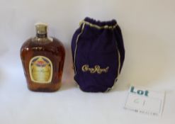 Six bottles of Crown Royal blended Canadian whisky (1l) (Over 18s only).