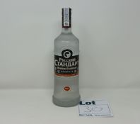 Eleven bottles of Russian Standard Vodka (1ltr, over 18s only).
