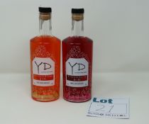 Six as new bottles YD gins to include Chocolate Orange 70cl and Bramble Berry 70cl (Over 18s only).