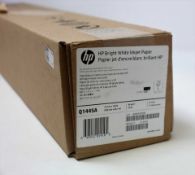 A boxed as new roll of HP Matte Inkjet Paper (594mm x 45.7m 90g/m2) in Bright White (Box sealed).
