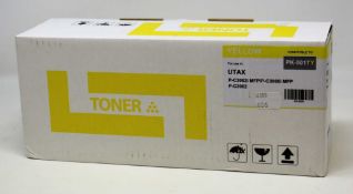 COLLECTION ONLY:Twenty three boxed as new UTAX PK-5017Y compatible yellow toner cartridges.