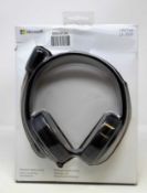 Two boxed as new Microsoft LifeChat LX-3000 Headsets (P/N: JUG-00014 Model: 1084) (Damaged