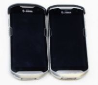 SOLD FOR PARTS: Two pre-owned Zebra TC510K Mobile Handheld Computer Barcodes Scanners (M/N: TC510K-