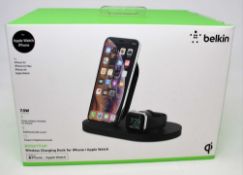 A boxed as new Belkin Boost Up Wireless Charging Dock for iPhone and Apple Watch (M/N: