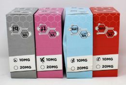 Sixty five boxed as new Viking Salt 10mg 10ml Nic Salt E-liquids in assorted flavors (Over 18's