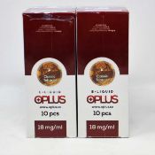 Six boxes of ten (10ml) OPLus E-Liquid in Classic Tobacco 18mg/ml (Over 18s only).