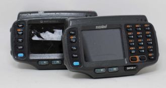 SOLD FOR PARTS: Two pre-owned Symbol WT41N0 Wearable Computers (M/N: WT41N0-N2S27ER) (1 x