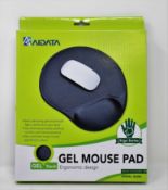 Twenty boxed as new Aidata GL006 Ergonomic Gel Mouse Pads in Black.