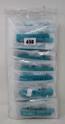 A large quantity of boxed as new Fitbit classic buckle silicone wrist straps in turquoise (