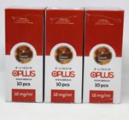 Six boxes of ten (10ml) OPLus E-Liquid in Classic Tobacco 12mg/ml (Over 18s only).