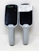 SOLD FOR PARTS: Two pre-owned Symbol MC18N0 Mobile Computer Barcode Scanners (M/N: MC18G-09-KIT-