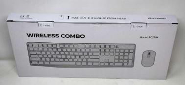 Twenty boxed a new PC230A Wireless Keyboard and Mouse Combos (GEPC230ABES).