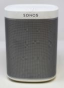 SOLD FOR PARTS ONLY: A pre-owned Sonos Play:1 Smart Wireless Speaker in White (Account locked,