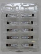 Ten Finisar Corporation FTLF8519P3BNL Short-Wavelength SFP Transceivers (Items appear as new, no