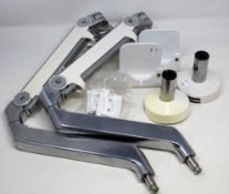 Two pre-owned Humanscale monitor arms (Appear complete, sold as seen).