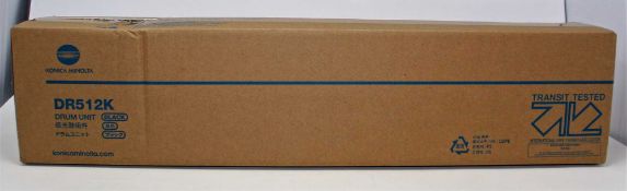 A boxed as new Konica Minolta DR512K Black Drum Unit (A2XN-0RD) (Box sealed).