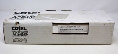 A boxed as new Cosel ACE450F Modular Power Supply (Box sealed, cosmetic damage to box).