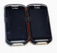 SOLD FOR PARTS: Two pre-owned Zebra TC510K Mobile Handheld Computer Barcodes Scanners (M/N: TC510K-