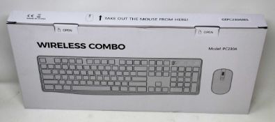 Twenty boxed a new PC230A Wireless Keyboard and Mouse Combos (GEPC230ABUK).