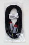 Nine as new Pulse PLS000470 6.35mm 3-Pole Jack Plug to 3-Pin XLR 3m Plug Leads.