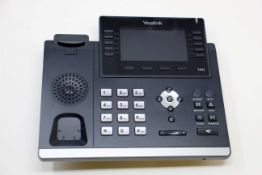 A boxed as new Yealink SIP-T46S Ultra Elegant Gigabit IP Phone (Box opened, some cosmetic damage