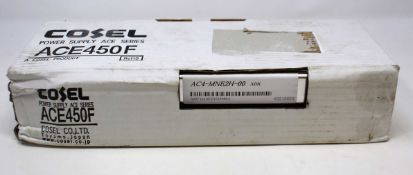 A boxed as new Cosel ACE450F Modular Power Supply (Box sealed, cosmetic damage to box).