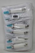 A large quantity of boxed as new Fitbit classic buckle silicone wrist straps in white (Approximately