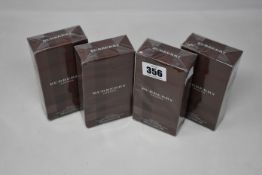 Four boxed as new Burberry London For Men eau de toilette (100ml).