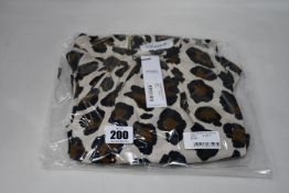 Four as new Closet London beige leopard print high neck front slit dresses (UK 14 - RRP £59 each).