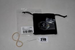 Ten as new Serge Denimes gold plated silver ankh enamel earrings (Please note these are singular