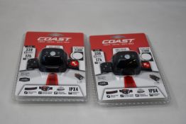 Six sealed as new Coast FL19 Wide angle Head Torches.