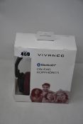 Five boxed as new Vivanco on-ear bluetooth headphones (Mooove air red).