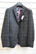 An as new Ted Baker charcoal check suit jacket (40 Reg - RRP £153).