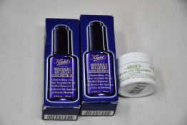 Two Kiehl's Midnight Recovery Concentrate (30ml) and six Kiehl's Cream Eye Treatment with