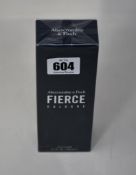 A boxed as new 200ml Abercrombie & Fitch Fierce Cologne.