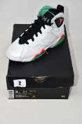 A pair of as new Nike Air Jordan 7 Retro 30th Verde (UK 3.5).