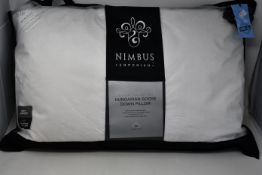 An as new Nimbus Silver Collection Hungarian Goose Down Pillow (74 x 48cm).
