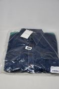 An as new Wales Bonner dub contrast denim shirt (Size 48 - RRP £207).