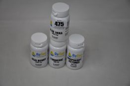 A large quantity of ReGen Healthcare food supplements to include Turmeric 400mg, Aloe Vera 6000mg,